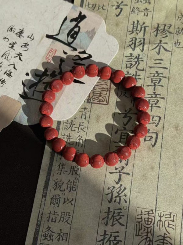 红丝绒朱砂素圈